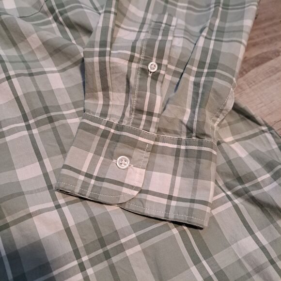 New J Crew Shirt Mens XXL Button Up Flex Washed Slim Untucked Green Plaid NWT - Picture 5 of 11